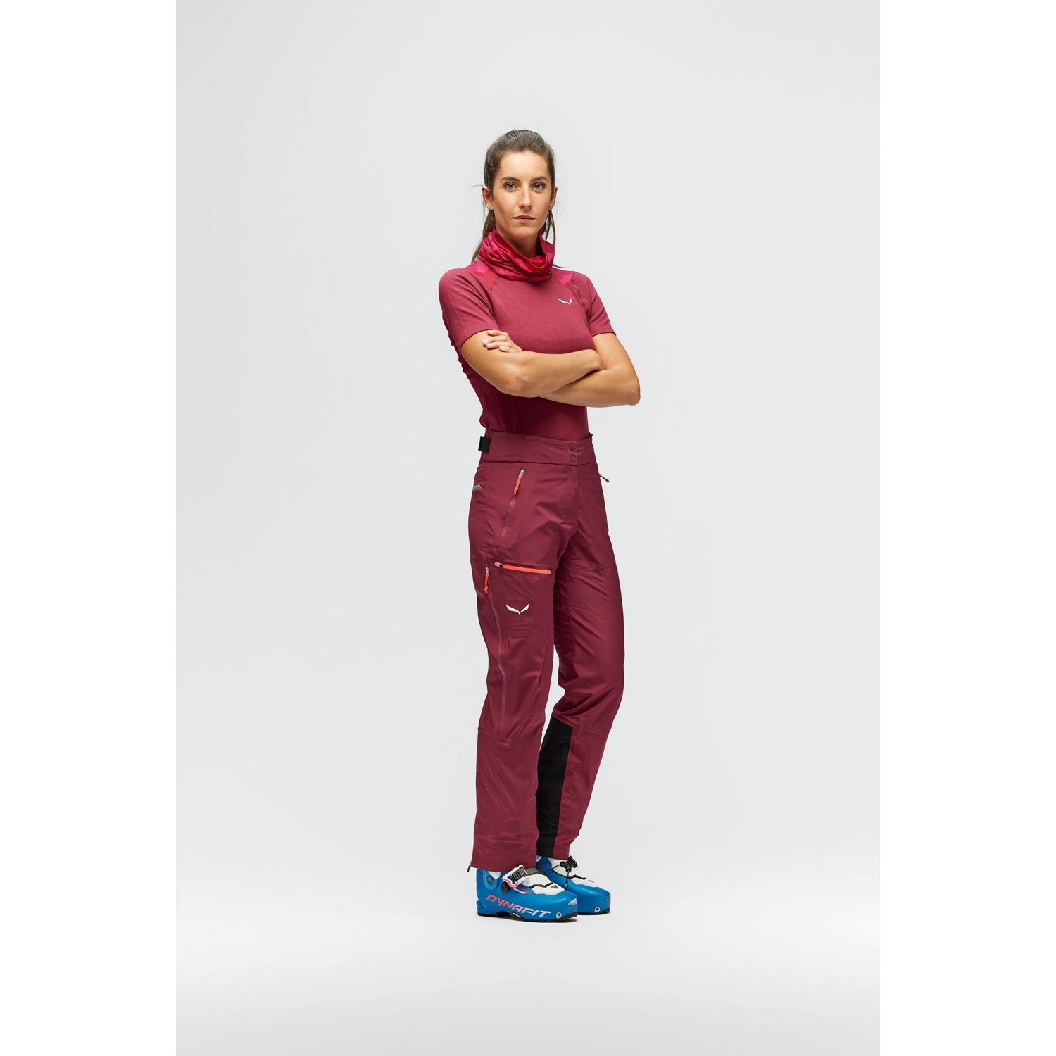 Pantalones Impermeables Salewa Sella Responsive Mujer Rojas | AR6037518