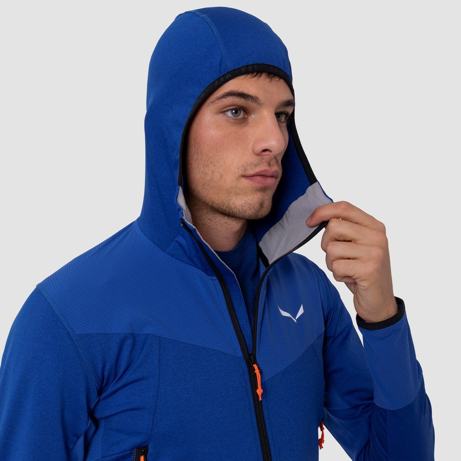 Sudadera Con Capucha Salewa Agner Híbrido Polarlite Durastretch Encapuchado Chaquetas Hombre Azules | OB1025487