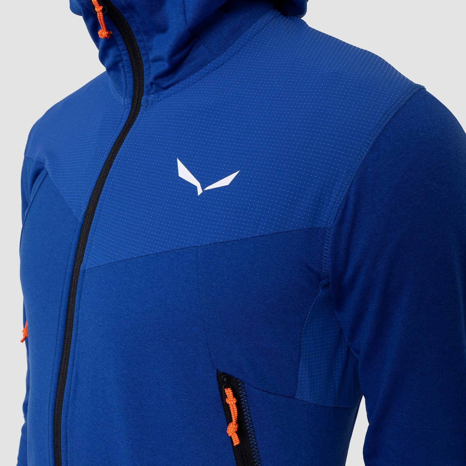 Sudadera Con Capucha Salewa Agner Híbrido Polarlite Durastretch Encapuchado Chaquetas Hombre Azules | OB1025487