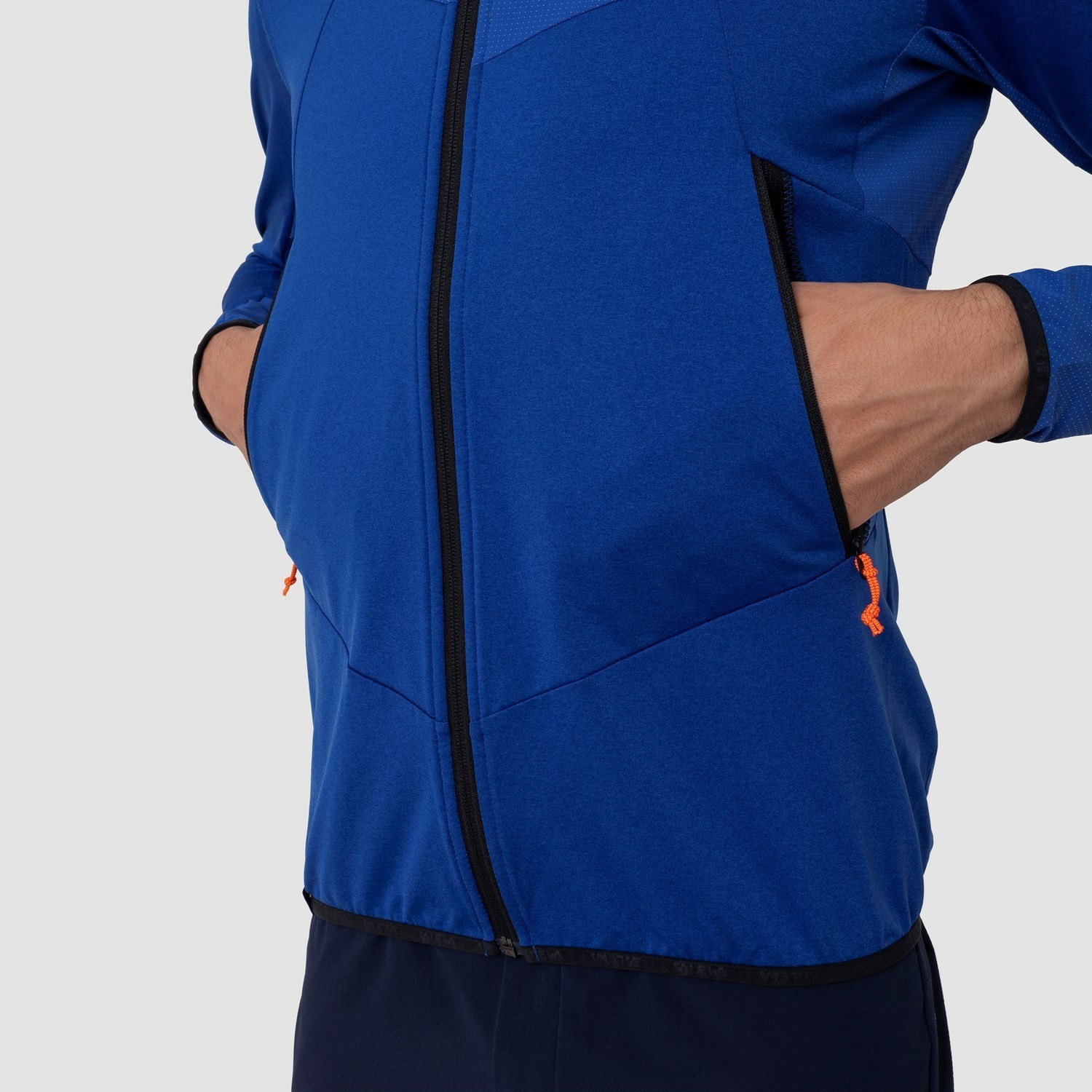 Sudadera Con Capucha Salewa Agner Híbrido Polarlite Durastretch Encapuchado Chaquetas Hombre Azules | OB1025487