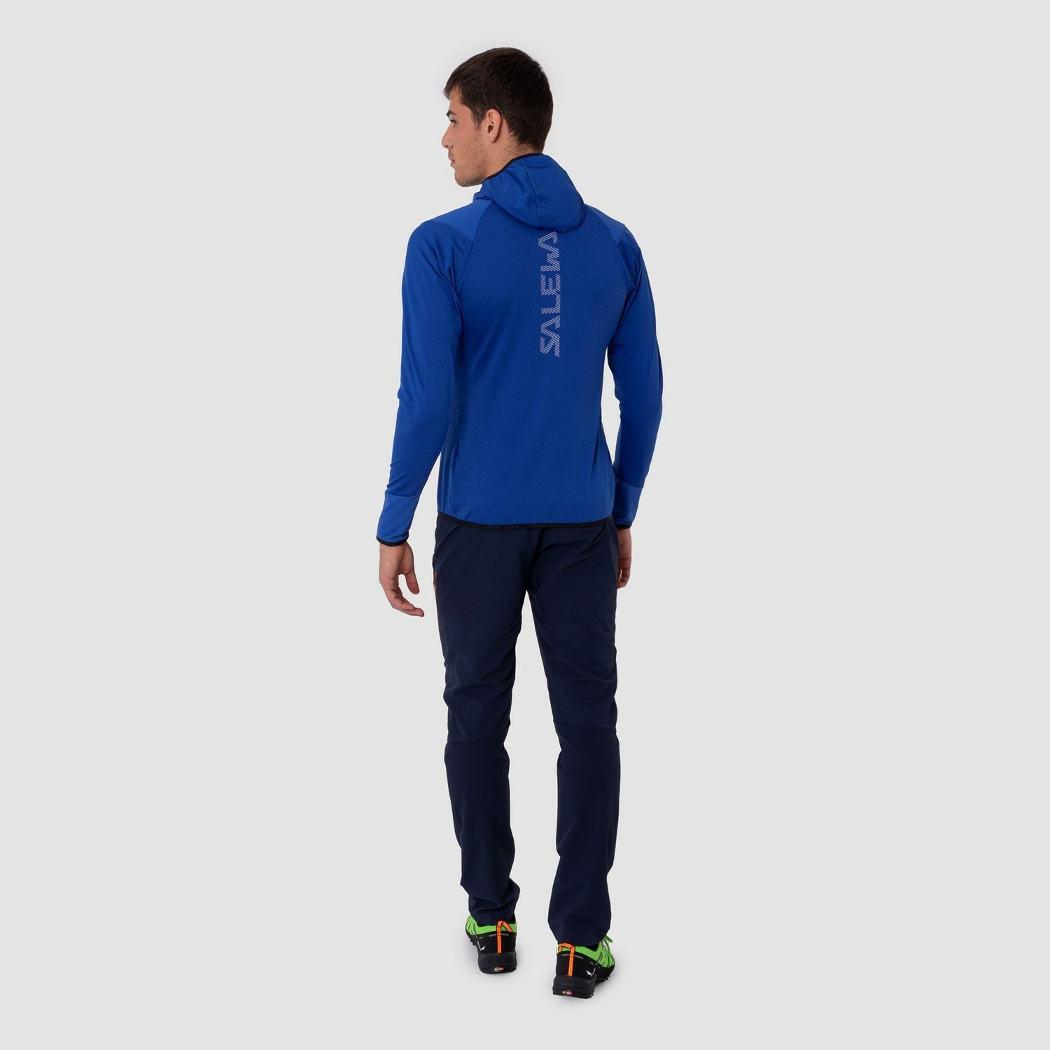 Sudadera Con Capucha Salewa Agner Híbrido Polarlite Durastretch Encapuchado Chaquetas Hombre Azules | OB1025487