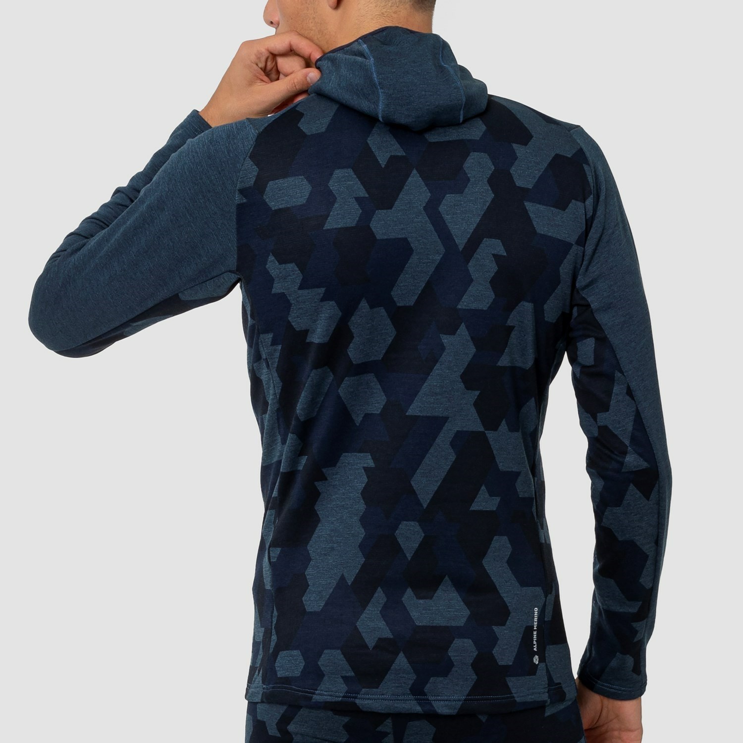 Sudadera Con Capucha Salewa Boe Merino Encapuchado Half Zip Tee Hombre Azules | PQ2108459