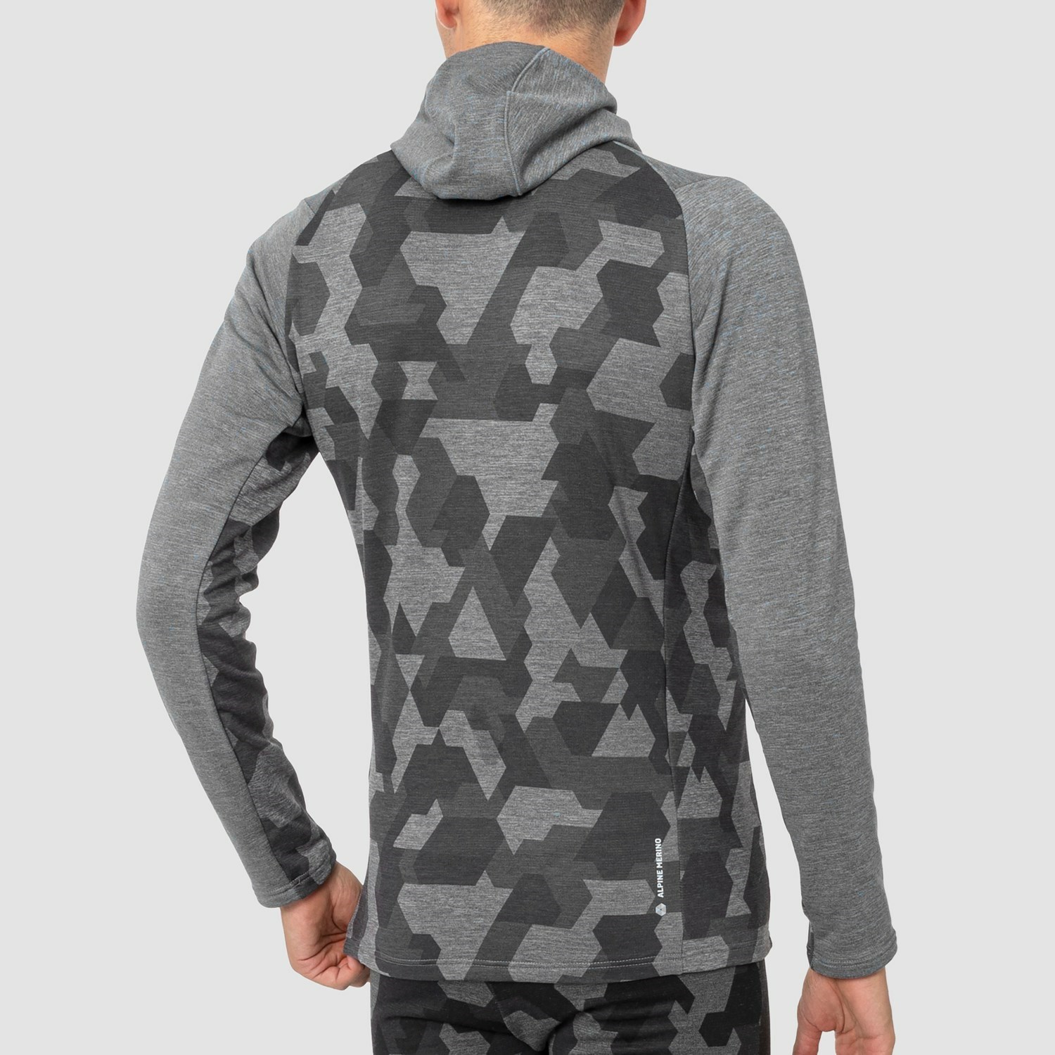 Sudadera Con Capucha Salewa Boe Merino Encapuchado Half Zip Tee Hombre Gris | UZ1649730