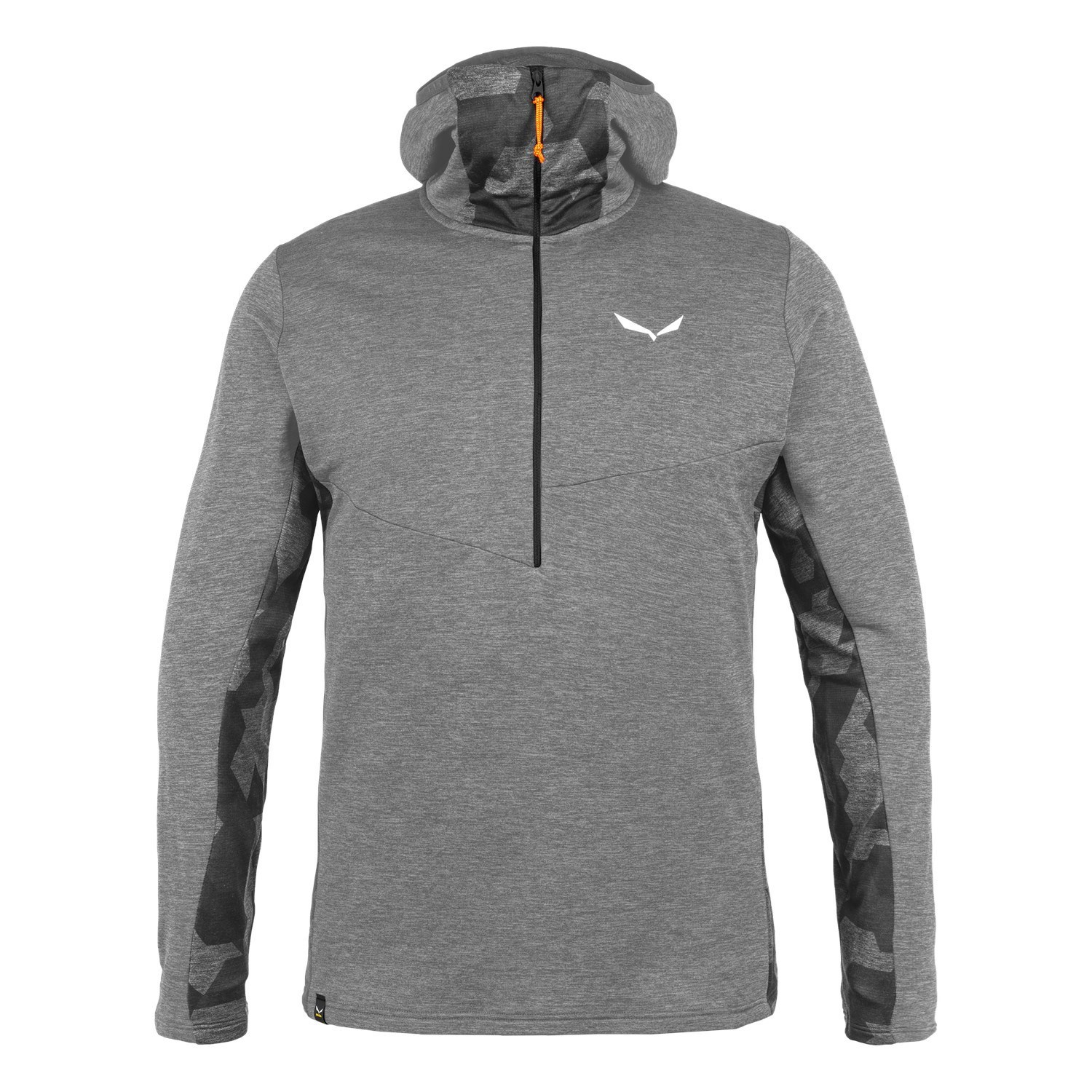 Sudadera Con Capucha Salewa Boe Merino Encapuchado Half Zip Tee Hombre Gris | UZ1649730