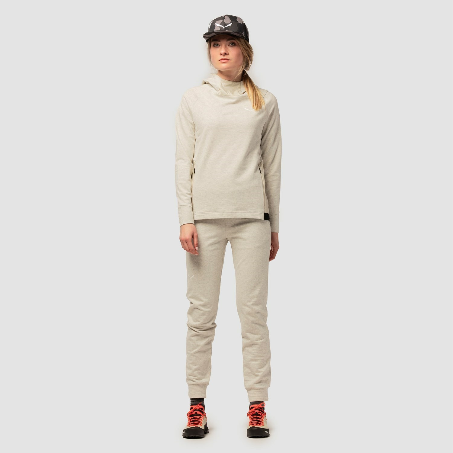 Sudadera Con Capucha Salewa Fanes Merino Hoody Mujer Beige | KG5163904