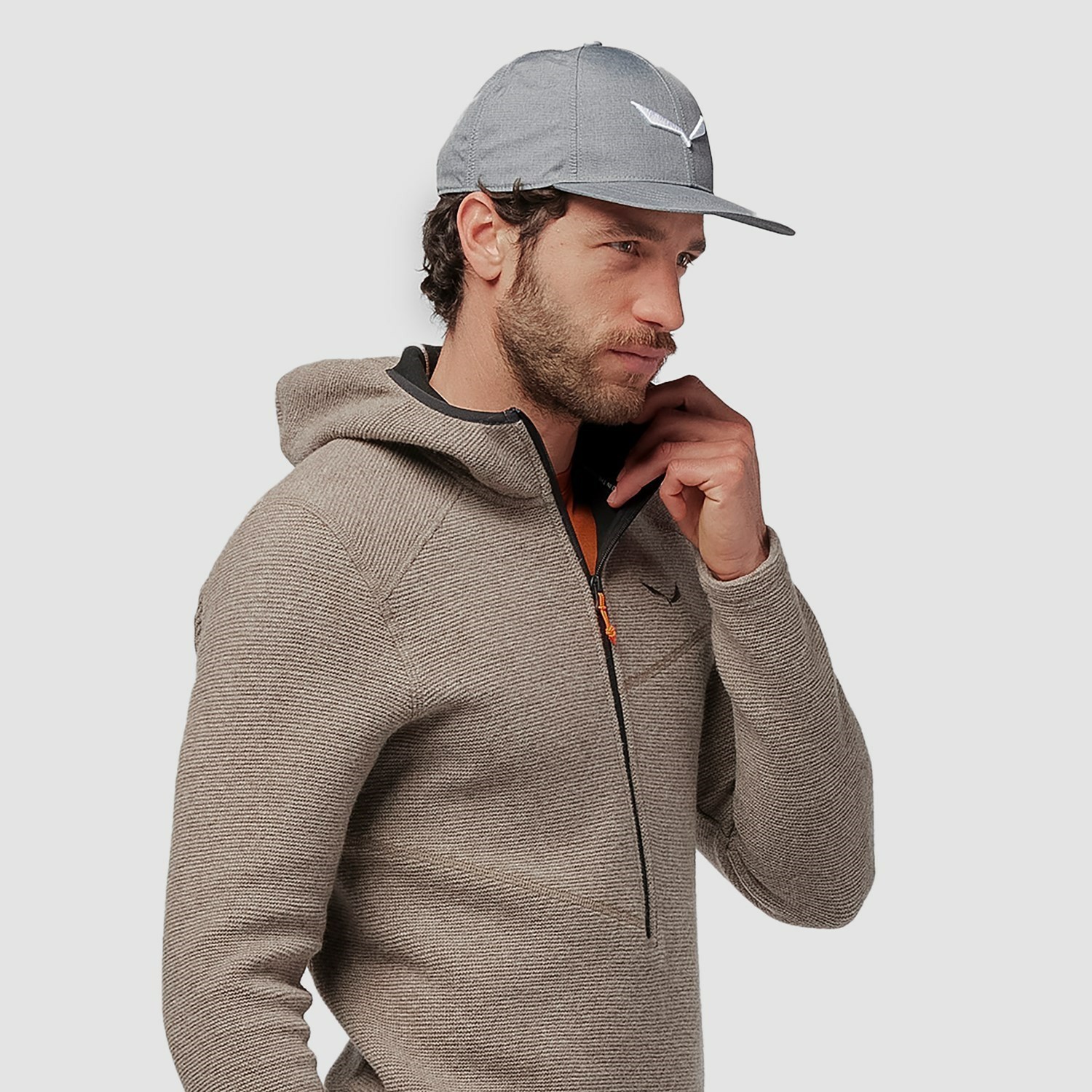 Sudadera Con Capucha Salewa Fanes Sarner Half Zip Hoodie Hombre Marrones | TX8469325