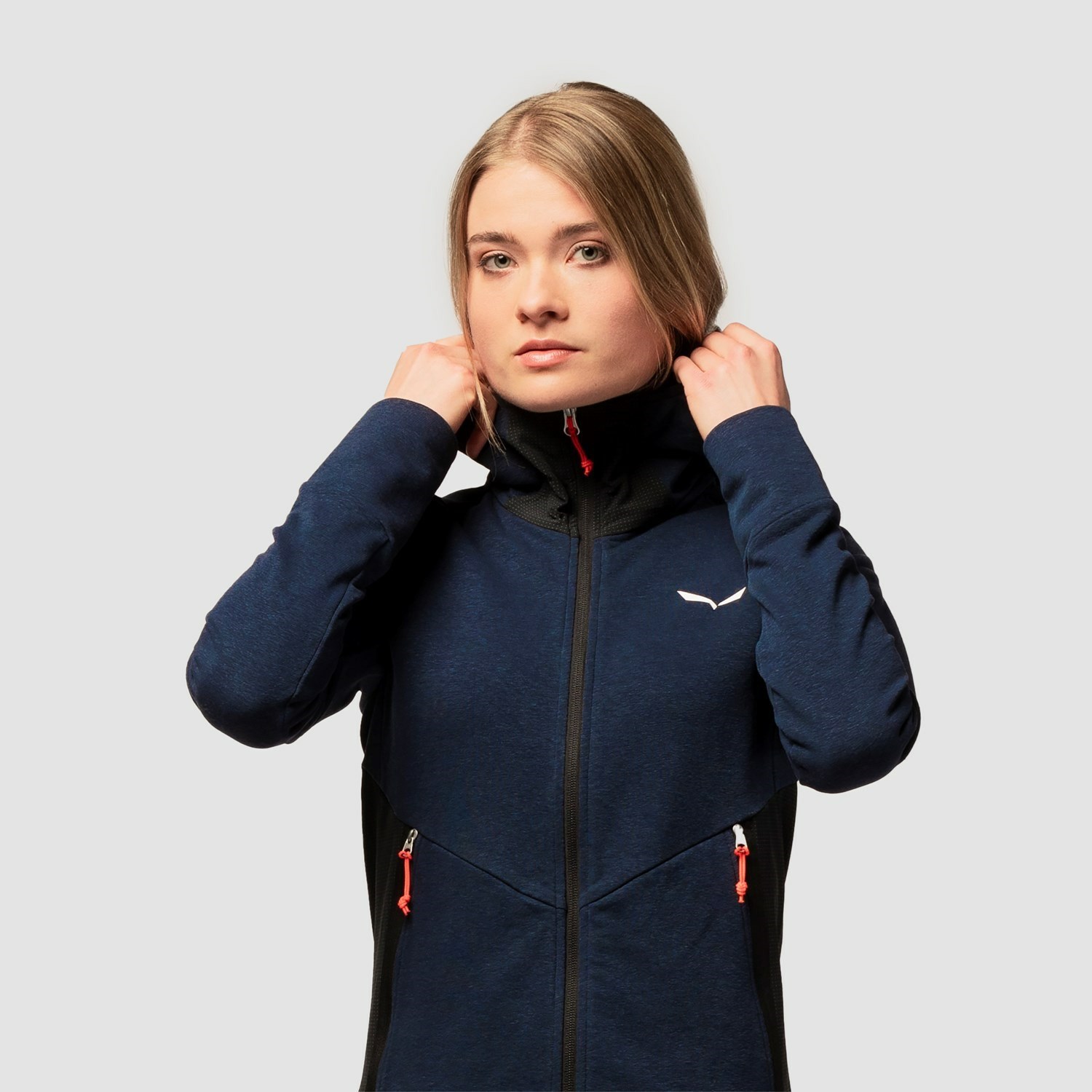 Sudadera Con Capucha Salewa Lavaredo Hemp Encapuchado Chaquetas Mujer Azul Marino | MQ2763584