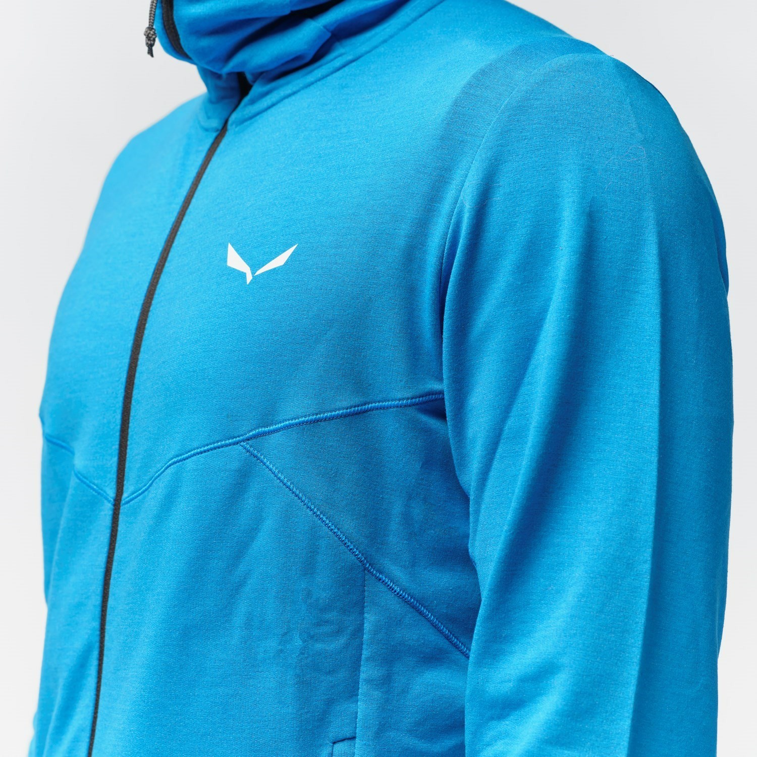 Sudadera Con Capucha Salewa Light Micro Polarlite Full Zip Encapuchado Chaquetas Hombre Azules | RI9480735