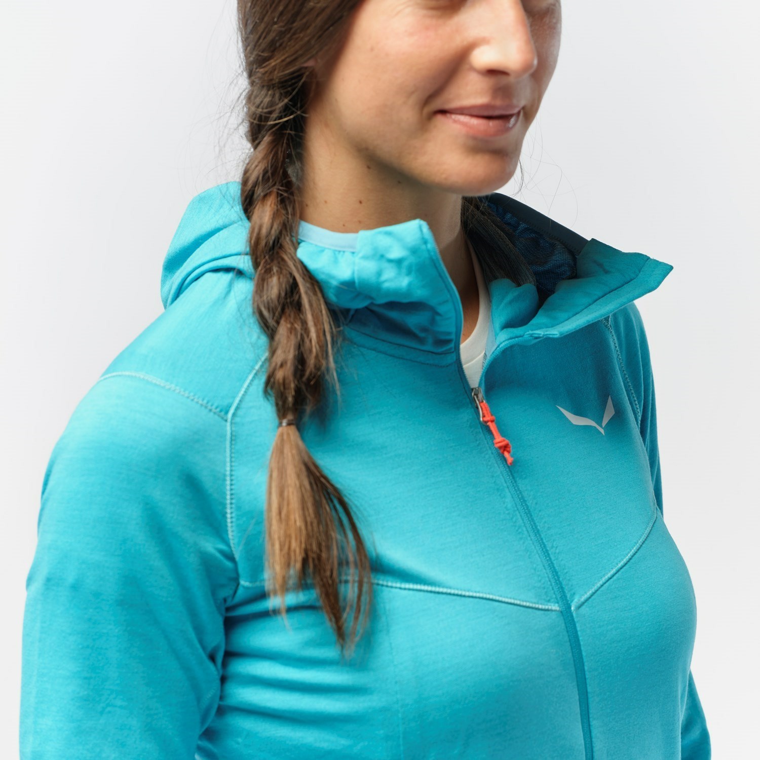 Sudadera Con Capucha Salewa Light Micro Polarlite Full Zip Encapuchado Chaquetas Mujer Azules | UO4708256