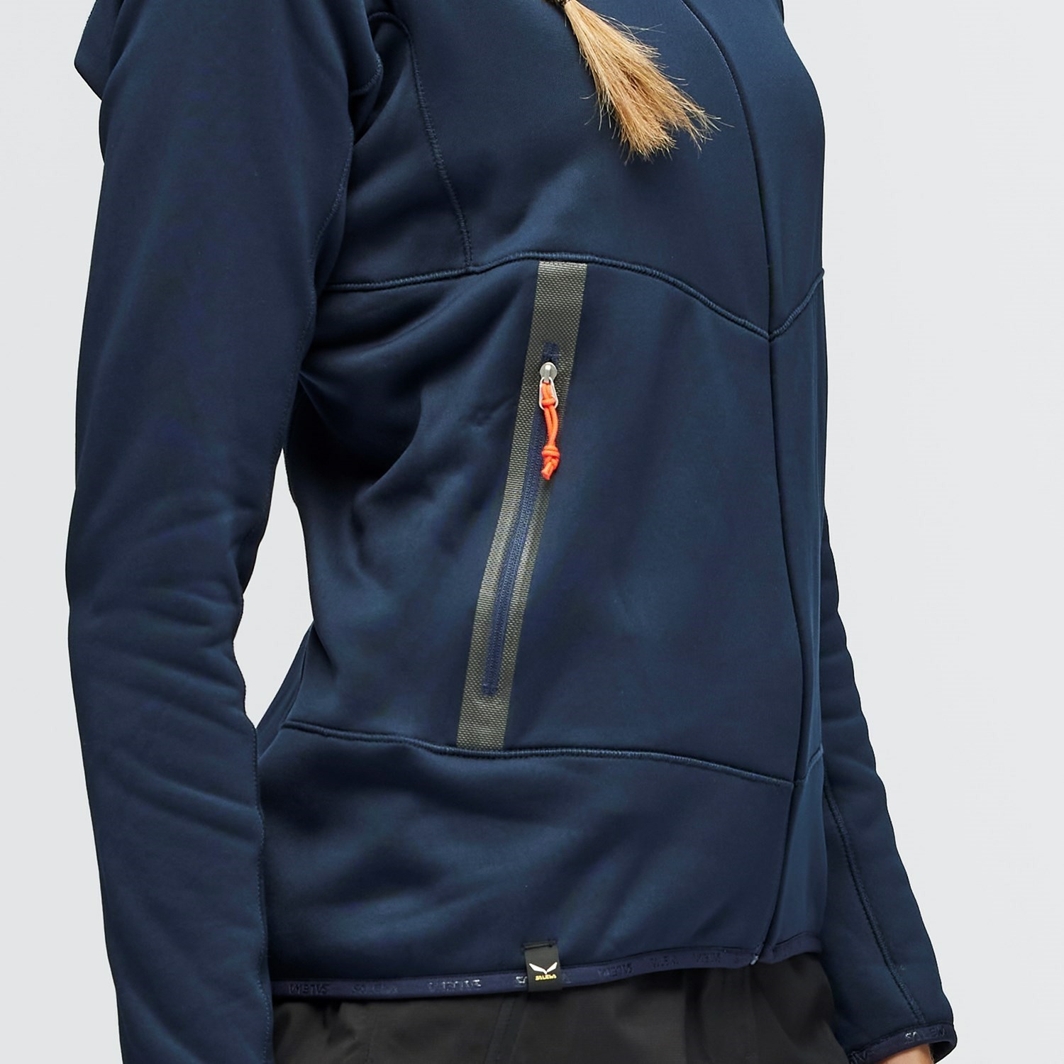 Sudadera Con Capucha Salewa Odle Polarlite Chaquetas Mujer Azul Marino | NF9274380