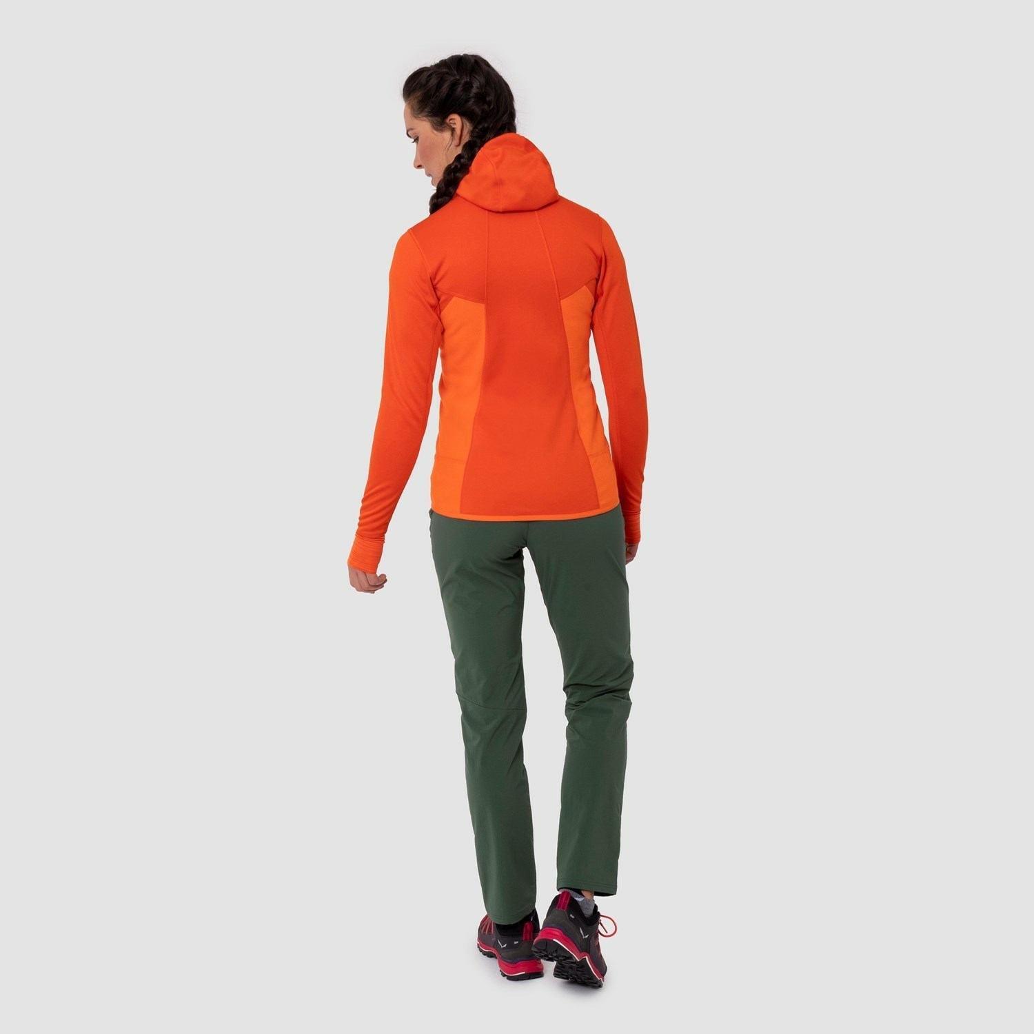 Sudadera Con Capucha Salewa Puez Híbrido Polarlite Encapuchado Chaquetas Mujer Naranjas | TJ9650781