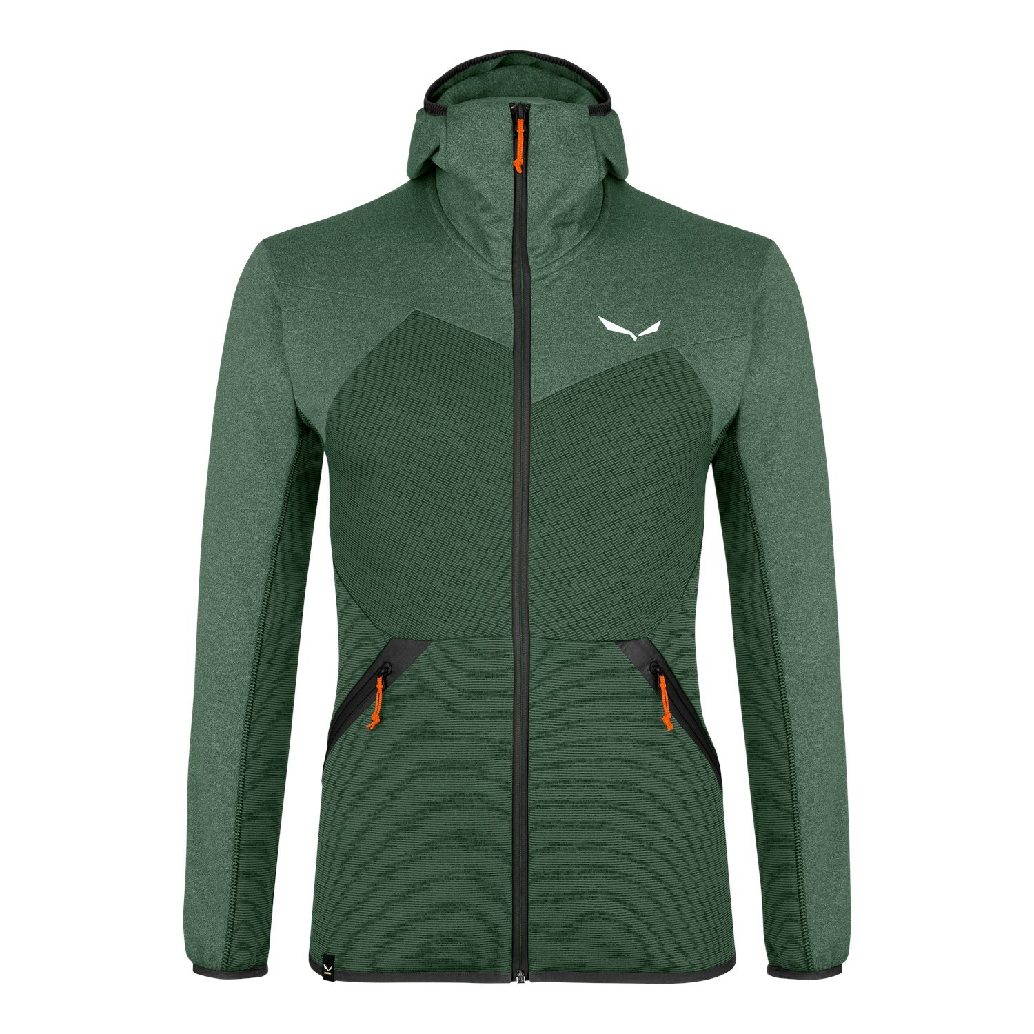 Sudadera Con Capucha Salewa Puez Melange Polarlite Encapuchado Chaquetas Hombre Verde | AB5673840