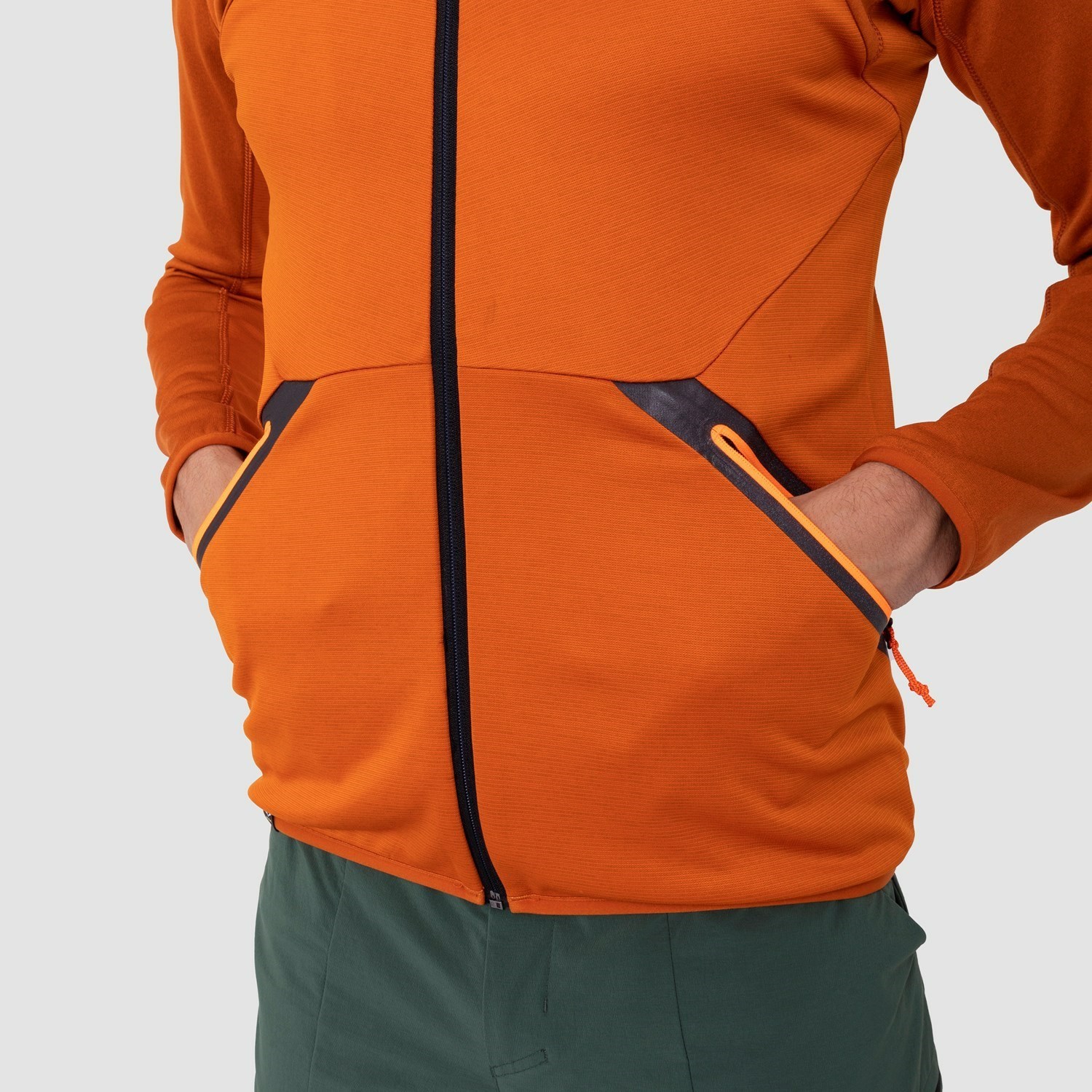 Sudadera Con Capucha Salewa Puez Melange Polarlite Encapuchado Chaquetas Hombre Naranjas | CM4597632