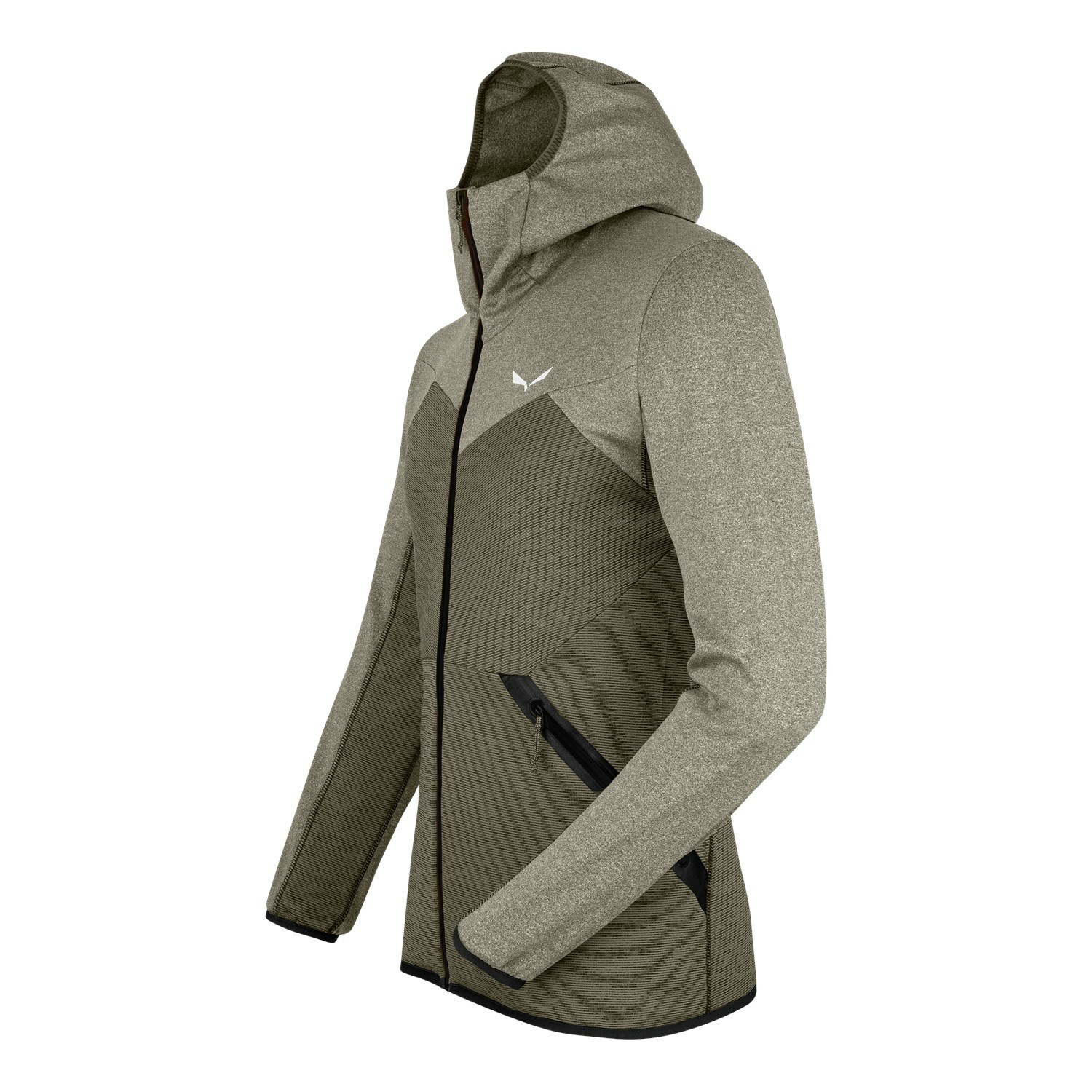 Sudadera Con Capucha Salewa Puez Melange Polarlite Encapuchado Chaquetas Hombre Marrones | LG1265034