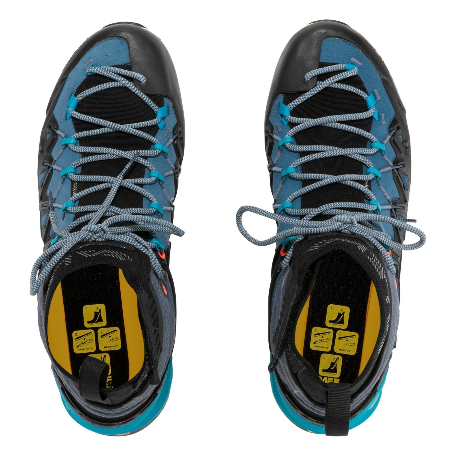 Zapatillas Senderismo Salewa Wildfire Edge Mid GORE-TEX® Mujer Azules Negras | CQ5726039