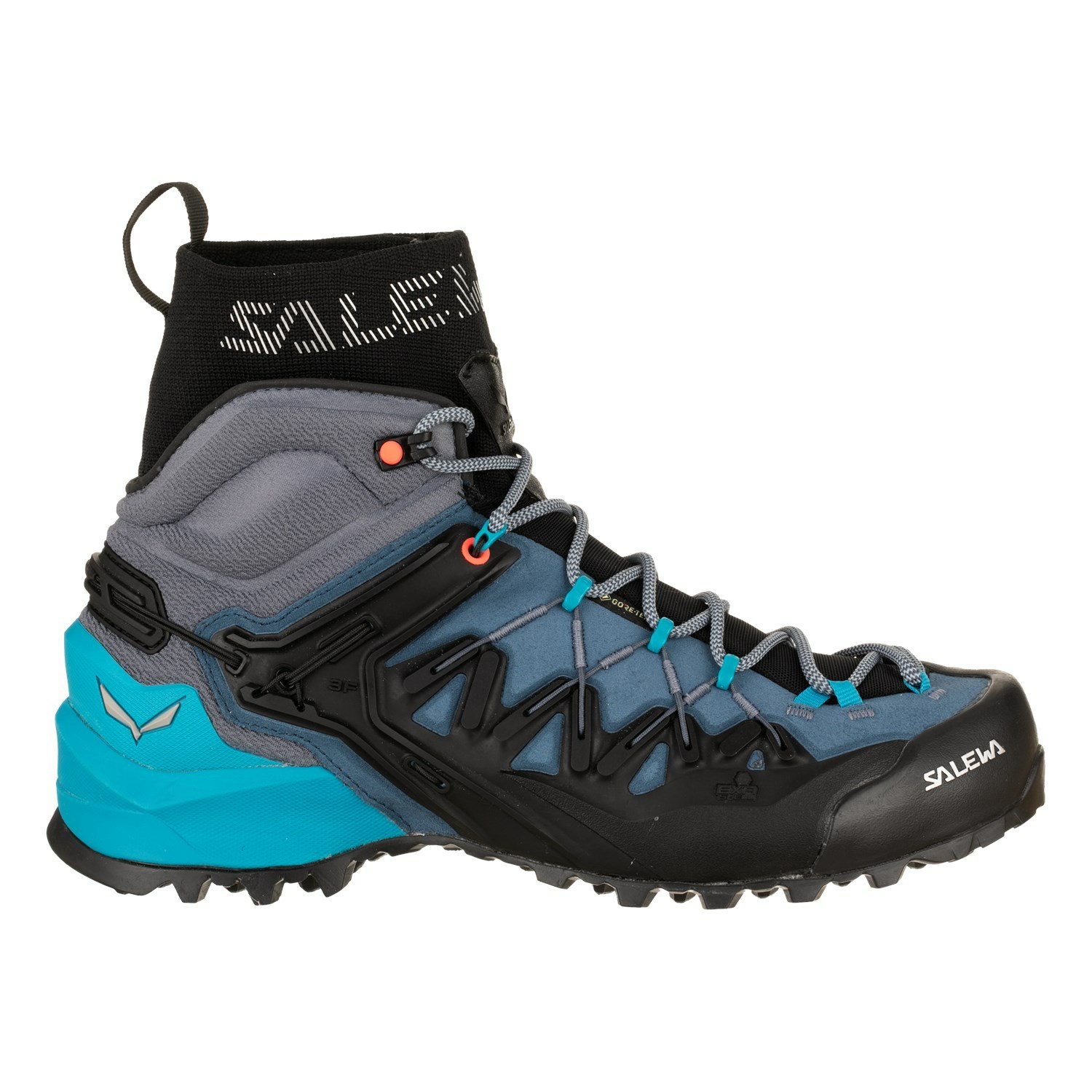 Zapatillas Senderismo Salewa Wildfire Edge Mid GORE-TEX® Mujer Azules Negras | CQ5726039