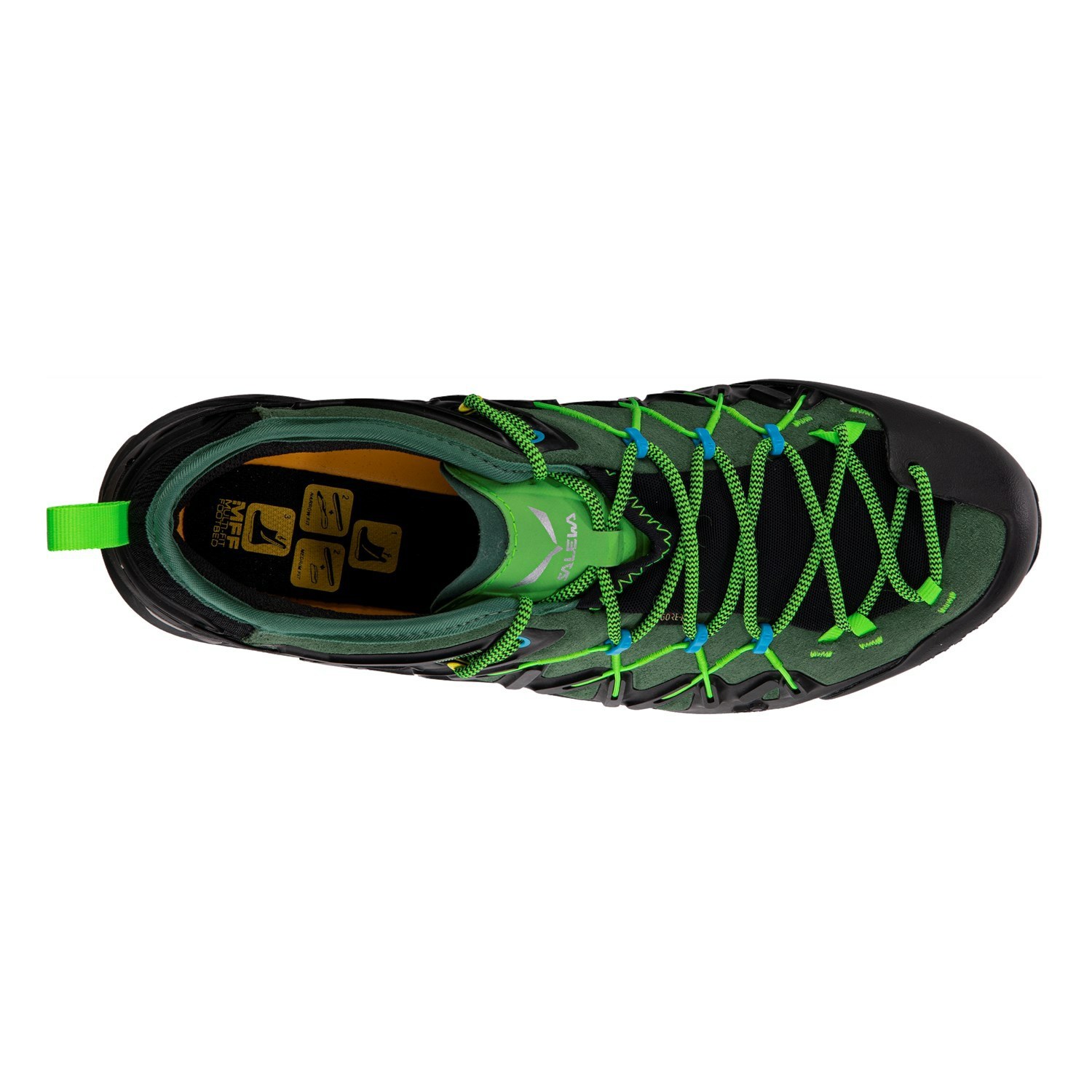 Zapatillas Senderismo Salewa Wildfire Edge GORE-TEX® Hombre Verde Negras | ER8725319