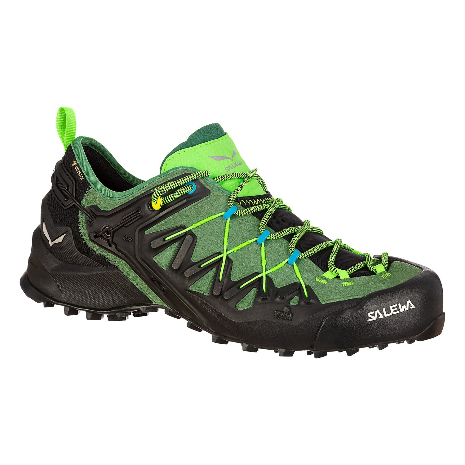 Zapatillas Senderismo Salewa Wildfire Edge GORE-TEX® Hombre Verde Negras | ER8725319