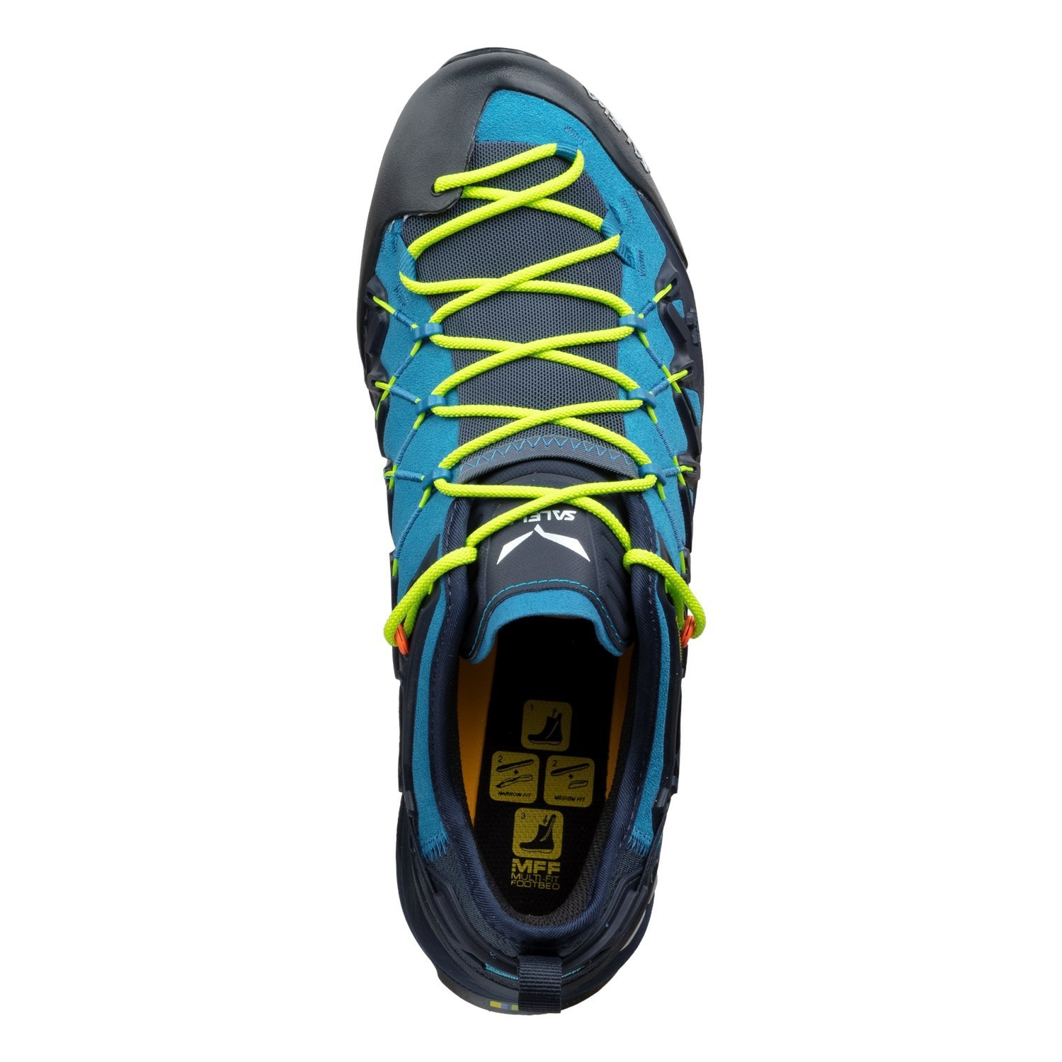 Zapatillas Senderismo Salewa Wildfire Edge Hombre Azules Negras | OJ0816293