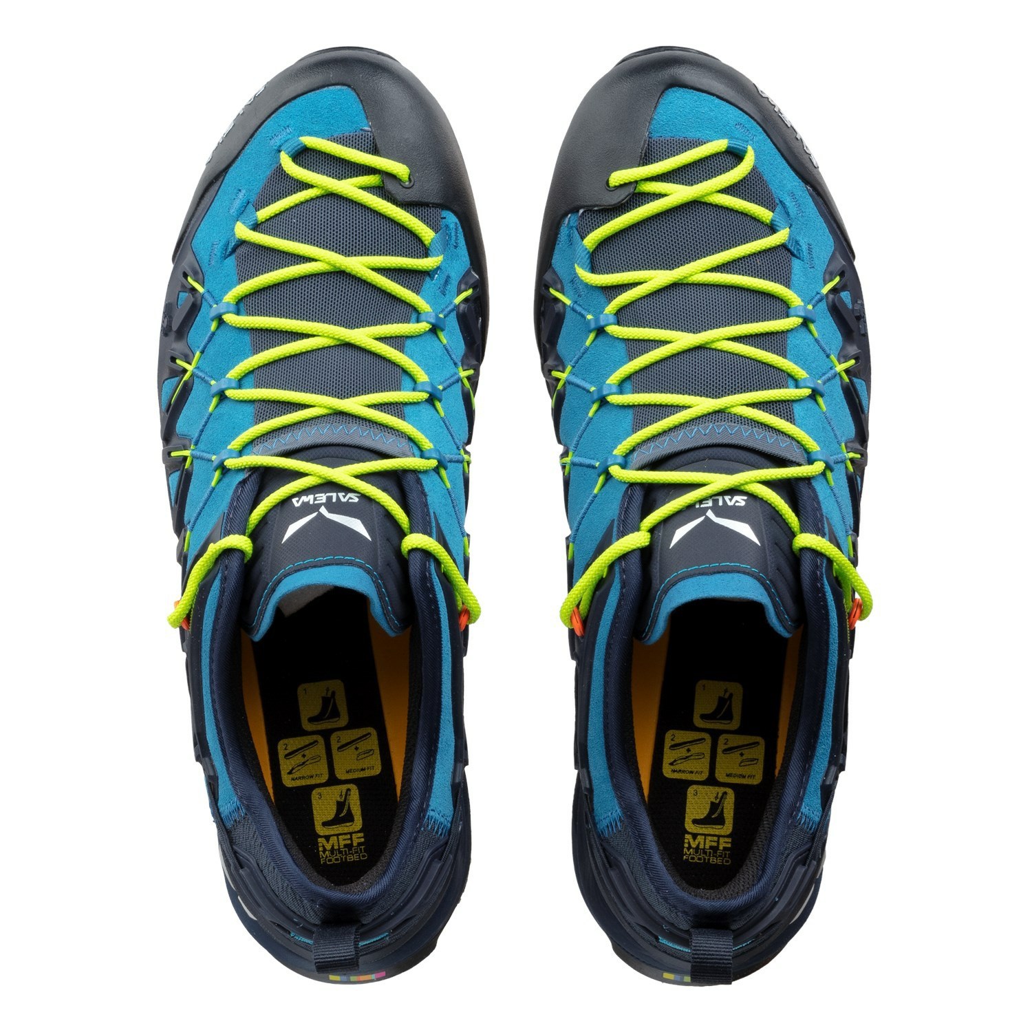 Zapatillas Senderismo Salewa Wildfire Edge Hombre Azules Negras | OJ0816293