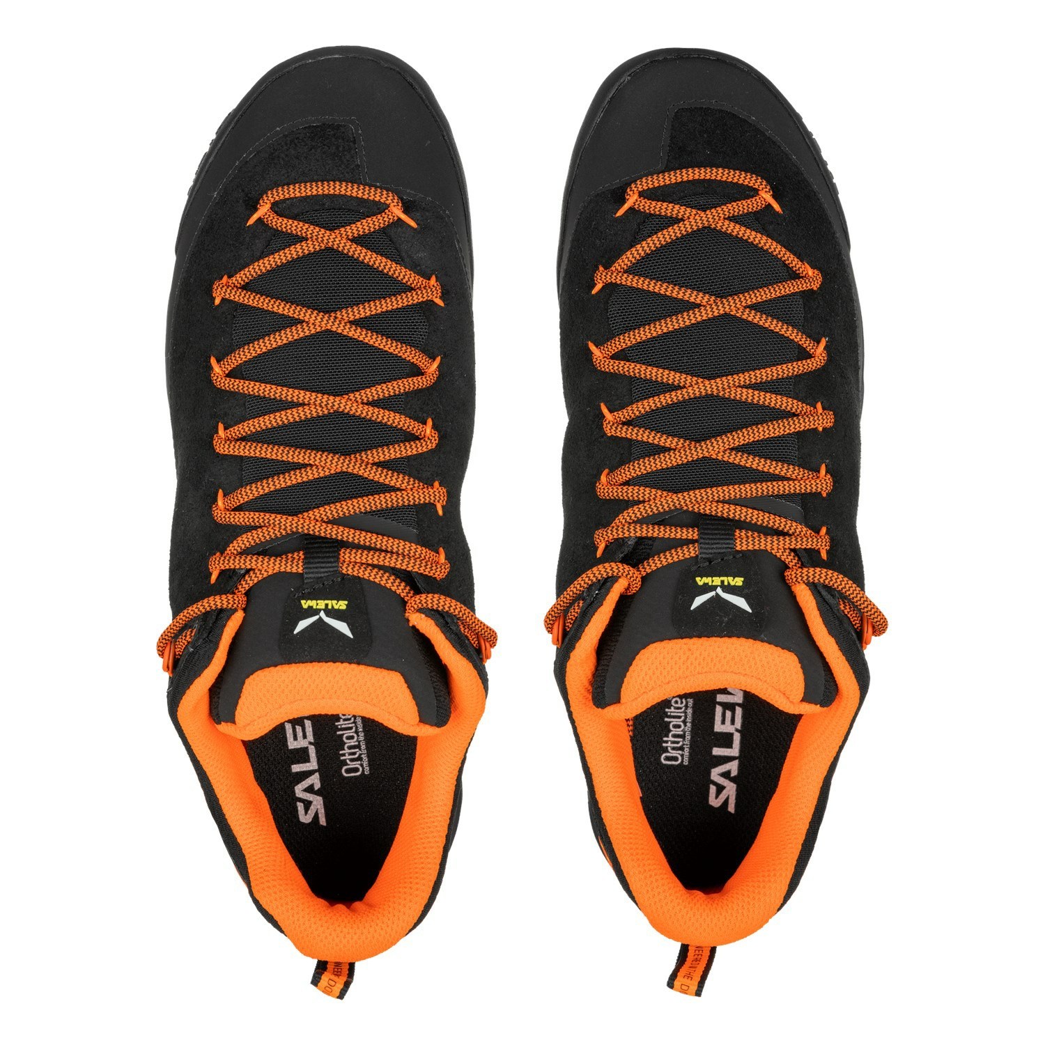 Zapatillas Trail Running Salewa Wildfire Cuero Hombre Negras Naranjas | EY6529147