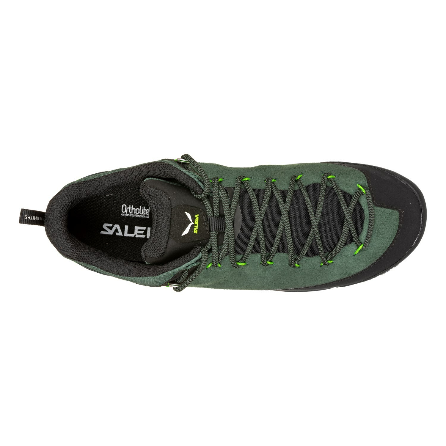 Zapatillas Trail Running Salewa Wildfire Cuero Hombre Verde Negras | VI9530214