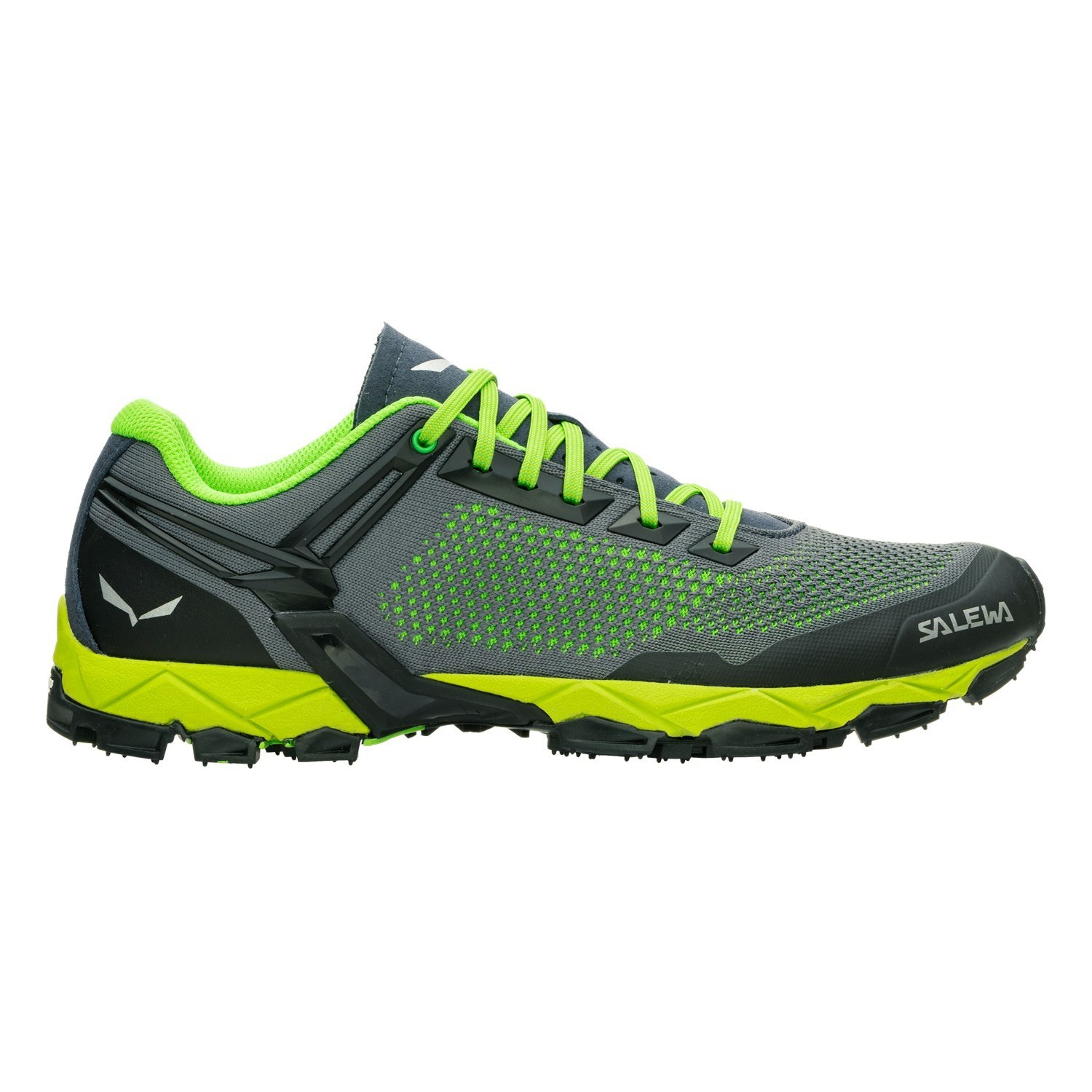 Zapatillas Trekking Salewa Lite Train K Hombre Negras Verde | NF5370914