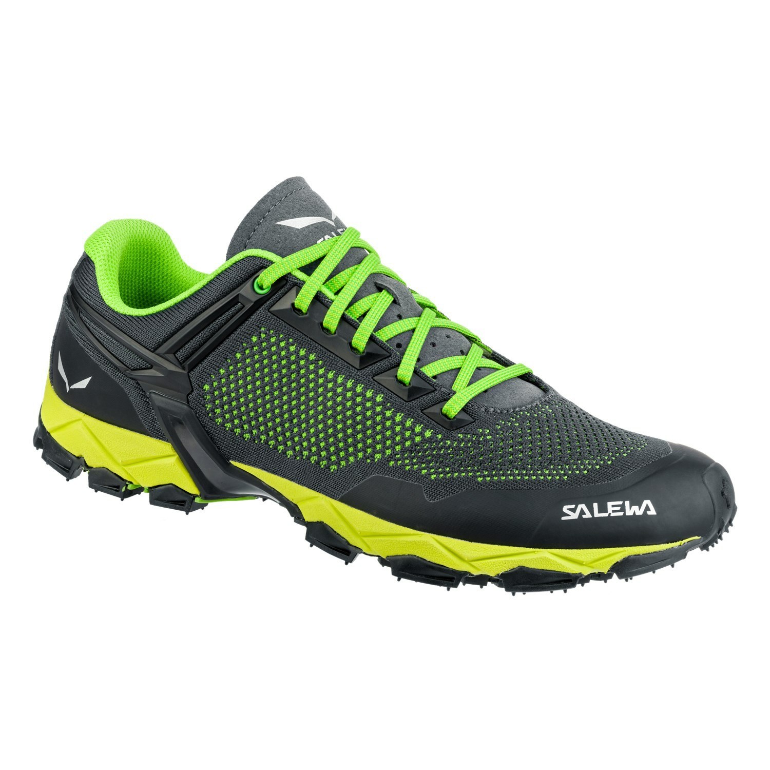 Zapatillas Trekking Salewa Lite Train K Hombre Negras Verde | NF5370914