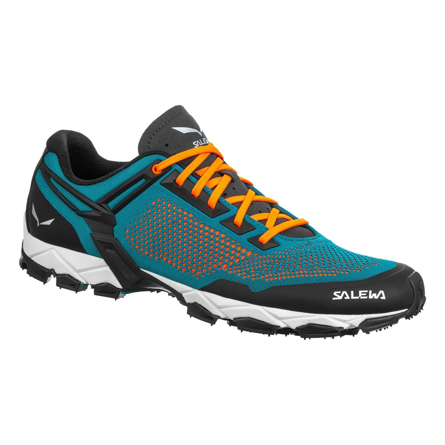 Zapatillas Trekking Salewa Lite Train K Hombre Negras Azules | WI4982035