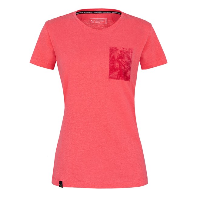 Camiseta Salewa Puez Hemp Pocket Mujer Rosas | RW9654378