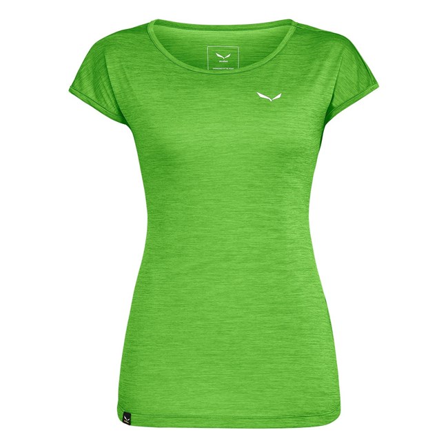 Camiseta Salewa Puez Melange Dry Mujer Verde | QJ3145768