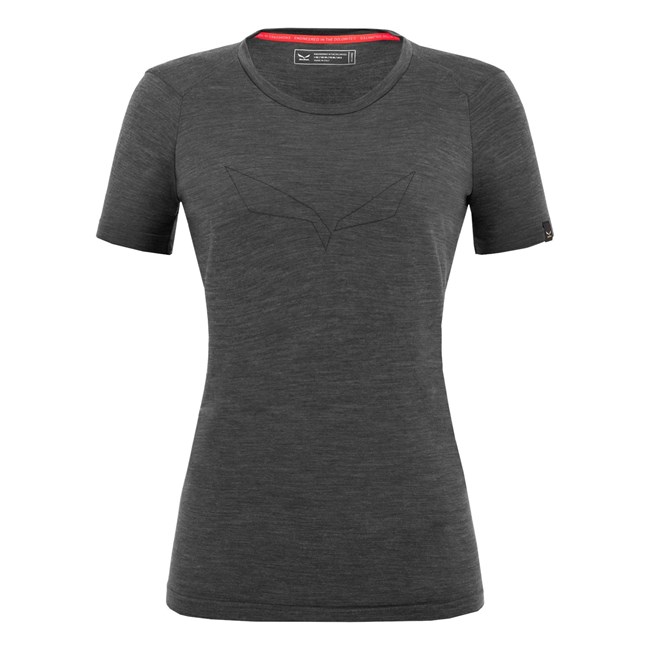 Camiseta Salewa Pure Eagle Merino Responsive Seamless Mujer Negras | TA1362407