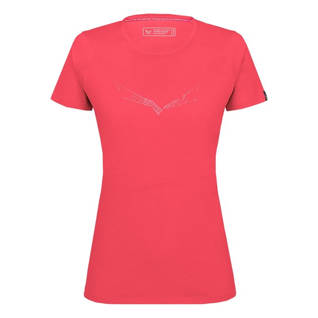 Camiseta Salewa Pure Eagle Sketch Merino Mujer Rosas | CV5832760