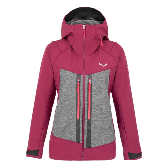 Chaqueta Impermeable Salewa Comici Stormwall/Durastretch Softshell Chaquetas Mujer Rojas | HC3176459