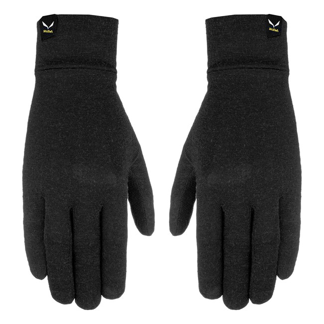 Guantes Salewa ORTLES WOOL LINER Hombre Negras | VO4809613