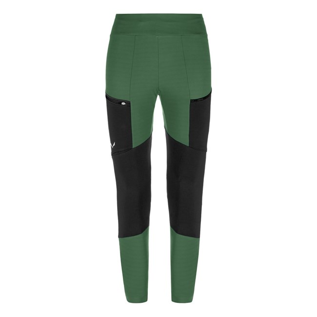 Pantalon Softshell Salewa Puez Dry Responsive Cargo Tights Mujer Verde Negras | BL3675281