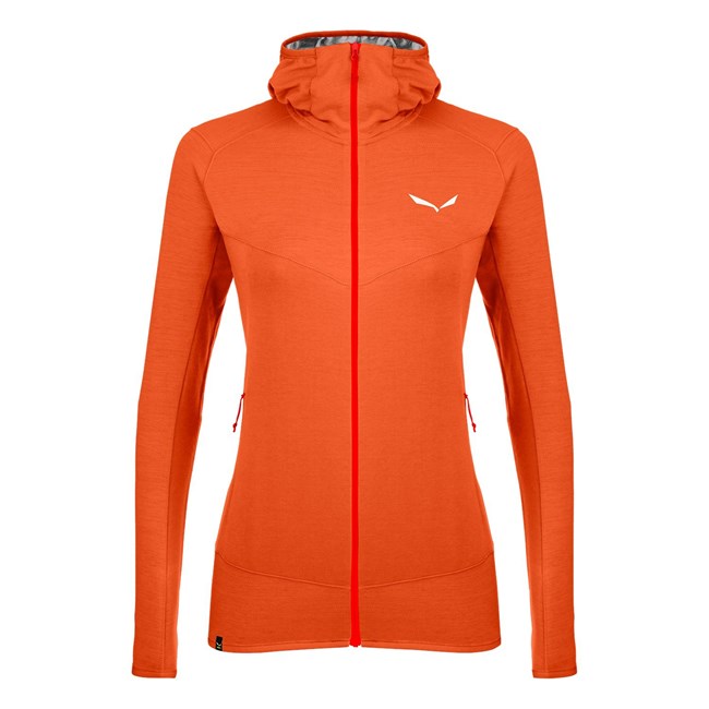 Sudadera Con Capucha Salewa Light Micro Polarlite Full Zip Encapuchado Chaquetas Mujer Naranjas | BG5713429