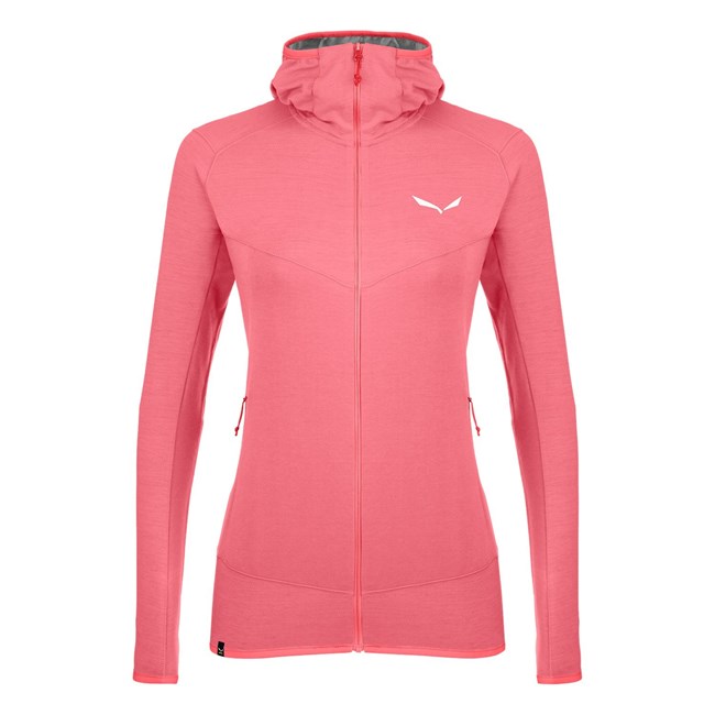 Sudadera Con Capucha Salewa Light Micro Polarlite Full Zip Encapuchado Chaquetas Mujer Rosas | YV2790153