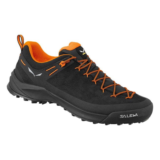 Zapatillas Trail Running Salewa Wildfire Cuero Hombre Negras Naranjas | EY6529147